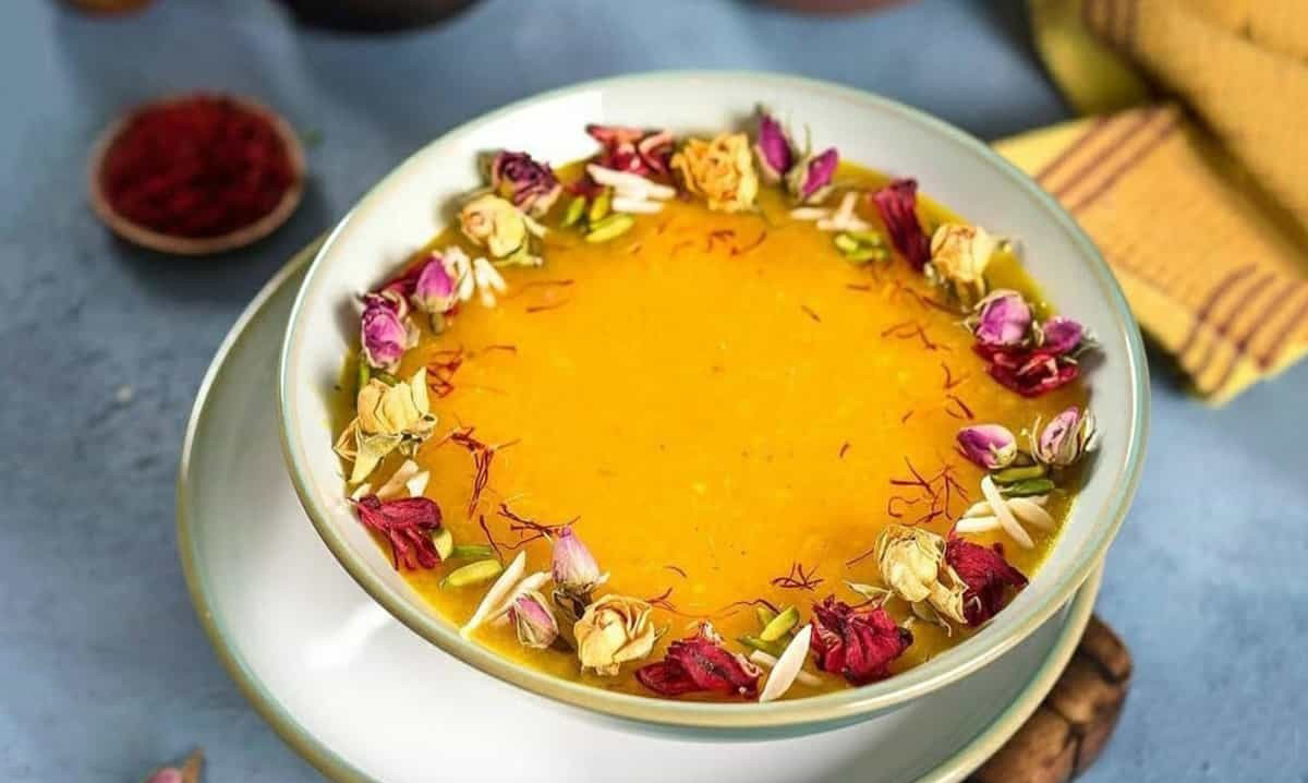 طرز تهیه شله زرد مجلسی با زعفران حانیمید